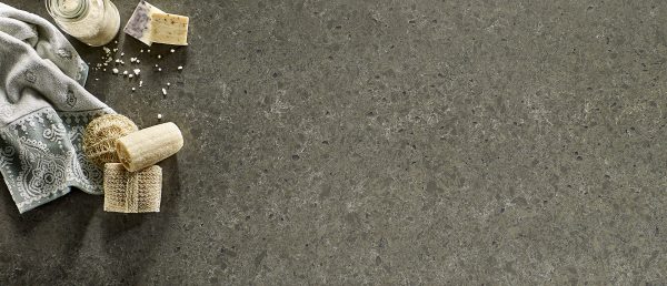 Babylon Gray Concrete Quartz Countertop