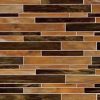 Antico Pewter Interlocking Pattern 8mm Glass Tile