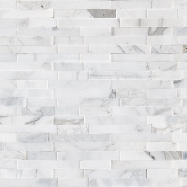 Calacatta Cressa Interlocking 3D Peel and Stick Backsplash