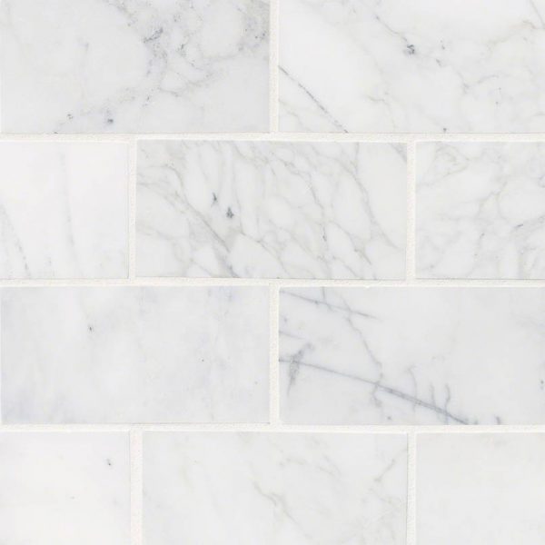 Calacatta Cressa White Subway Tile 3x6