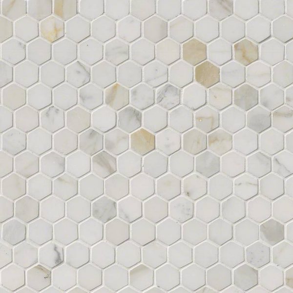 Calacatta Gold 1inch Hexagon Polished