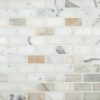 Calacatta Gold 1x1 Polished Marble Backsplash