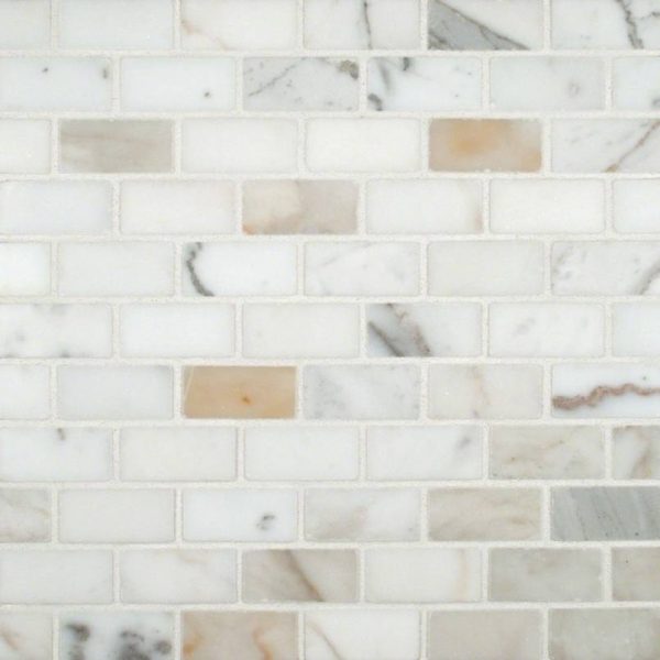 Calacatta Gold 1x2 Polished Marble Backsplash