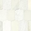 California Gold Tumbled Brick Pattern Mesh Backsplash Tile