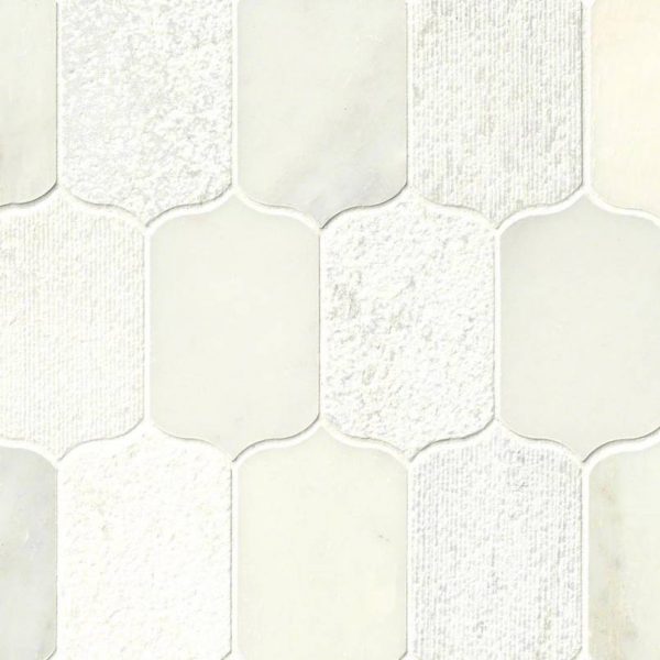 Calypso Blanco Lotus Pattern Multi Finish Backsplash Tile