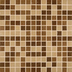 Canyon Vista Opaque Glass 3/4x3/4x4MM in 12x12 Mesh Backsplash Tile