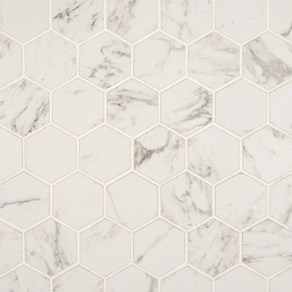 CARRARA MATTE 2X2 HEXAGON MOSAIC