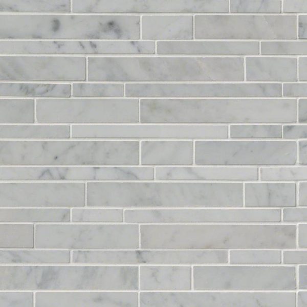 Carrara White RSP Interlocking Pattern Polished