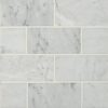 Carrara White Subway Tile 4x12