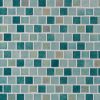 Carribean Mermaid 1x1x4mm Staggered  Glass Backsplash Tile