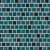 Carribean Jade 1x1x4mm Staggered  Glass Backsplash Tile