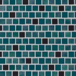 Carribean Mermaid 1x1x4mm Staggered  Glass Backsplash Tile