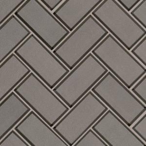 Champagne Bevel Herringbone Backsplash Tile