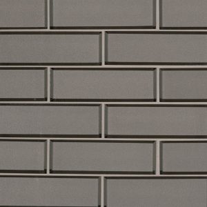 Champagne Bevel Subway 2x6x8mm Glass Backsplash Tile