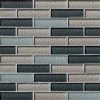 Dark Blue Blend  Glass Tile