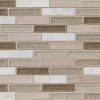 Crystal Cove Blend Interlocking Pattern 8mm Metal Tile