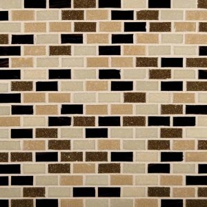 Desert Spring Mini Brick 6mm Glass Backsplash Tile