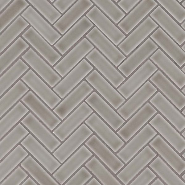 Dove Gray Herringbone Pattern 8mm