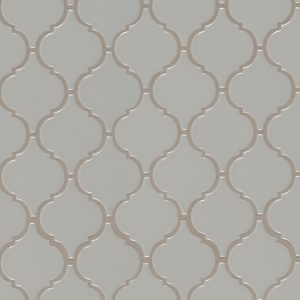 Gray Glossy Arabesque Mosaic