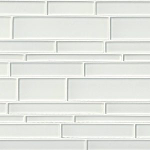 Ice Interlocking Pattern 12x18x8mm Glass Backsplash Tile