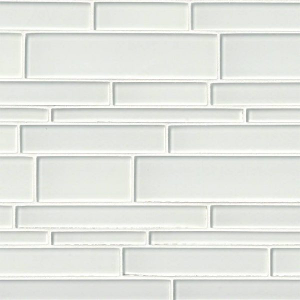 Ice Interlocking Pattern 12x18x8mm Glass Backsplash Tile