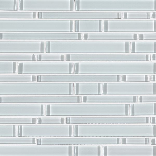 Ice Interlocking Pattern 8mm Glass Backsplash Tile