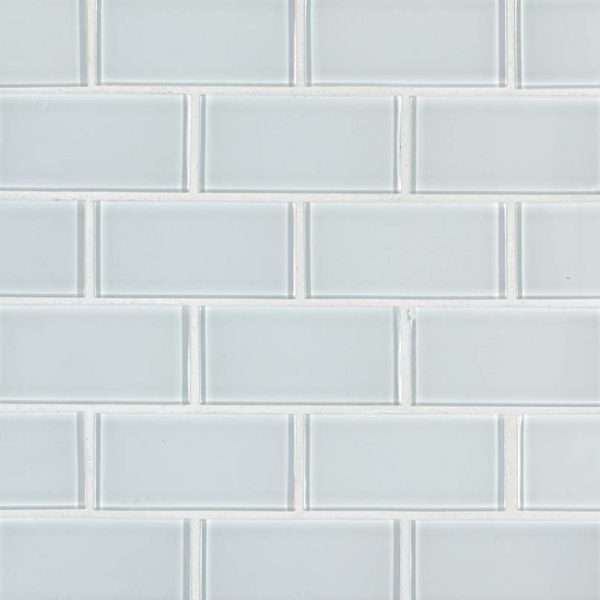 Ice Subway 2x4x8mm Glass Backsplash Tile