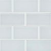 Ice Subway 2x4x8mm Glass Tile
