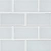 Ice Subway Tile 4x12 Glass Backsplash Tile