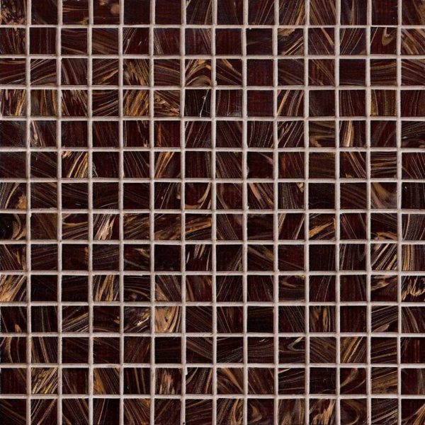 Iridescent Brown Glass  Pool Backsplash Tile