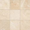 Ivory Travertine 6x6 Honed And Beveled Tile - Travertine Backsplash