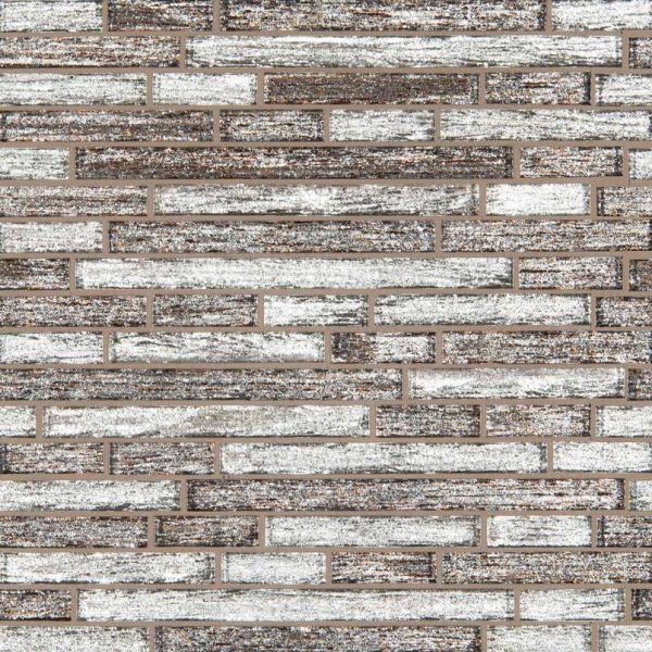 Luxe Interlocking Pattern 8mm Glass Backsplash Tile