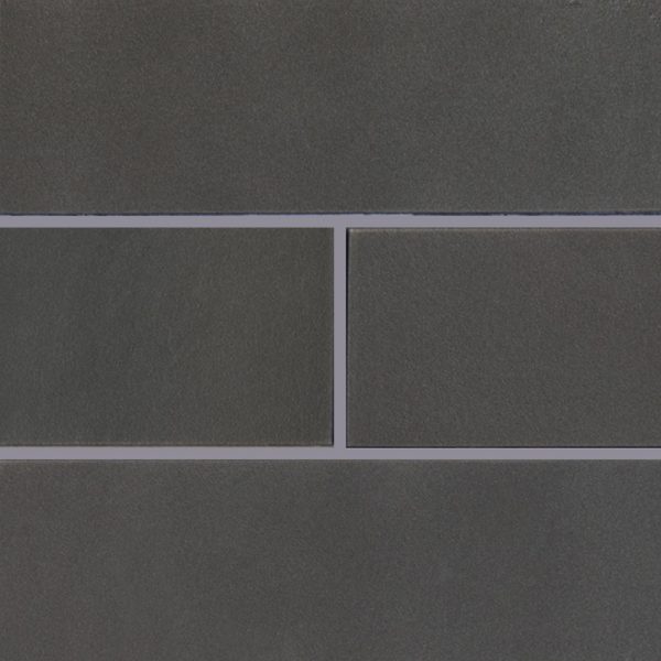 Metallic Gray Glass Subway Backsplash Tile 4x12