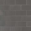 Metallic Gray Subway Tile 3x6