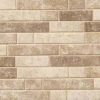 Sandy Beaches Blend 1x2x8mm Glass Backsplash Tile