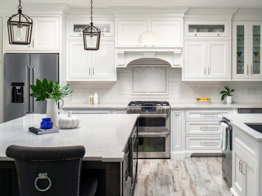 Arctic on Alder Beaded Inset using Aspen Door - Kitchen Cabinets ...