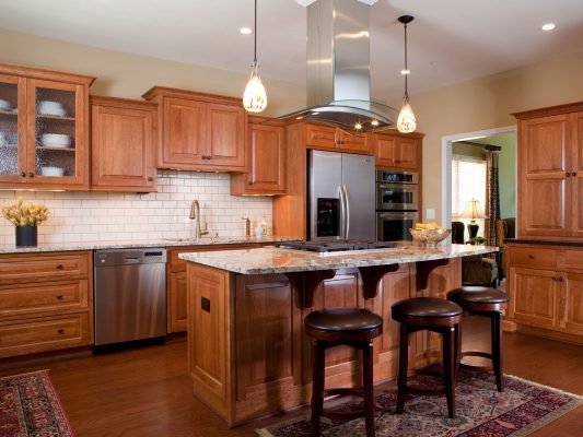 Medium on Cherry Beaded Inset using Richmond Door - Kitchen Cabinets ...